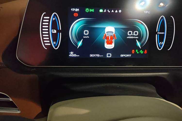 Used ORA Good Cat 2021 500km Long-Range Poseidon Edition Lithium-Ion Battery Odometer Close Up