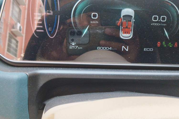 Used ORA Good Cat 2021 400km Standard Range Athena Edition Lithium-Ion Battery Odometer Close Up