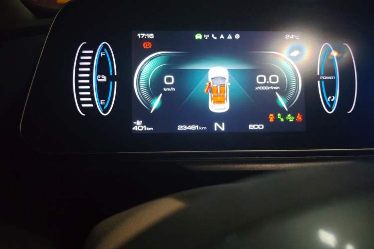 Used ORA Good Cat 2021 400km Standard Range Athena Edition Lithium-Ion Battery Odometer Close Up
