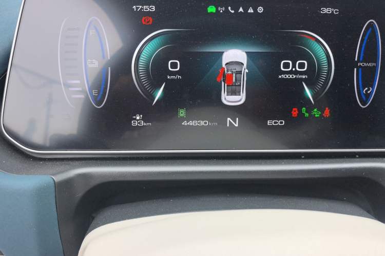 Used ORA Good Cat 2021 400km Standard Range Athena Edition Lithium-Ion Battery Odometer Close Up