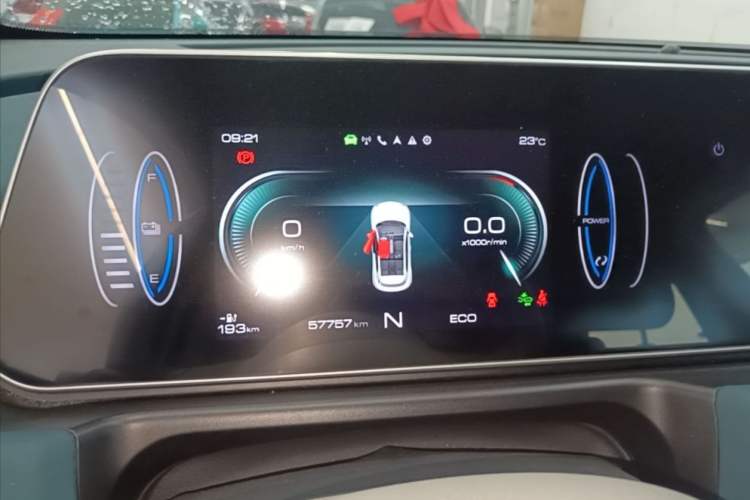 Used ORA Good Cat 2021 400km Standard Range Venus Edition Lithium Iron Phosphate Odometer Close Up