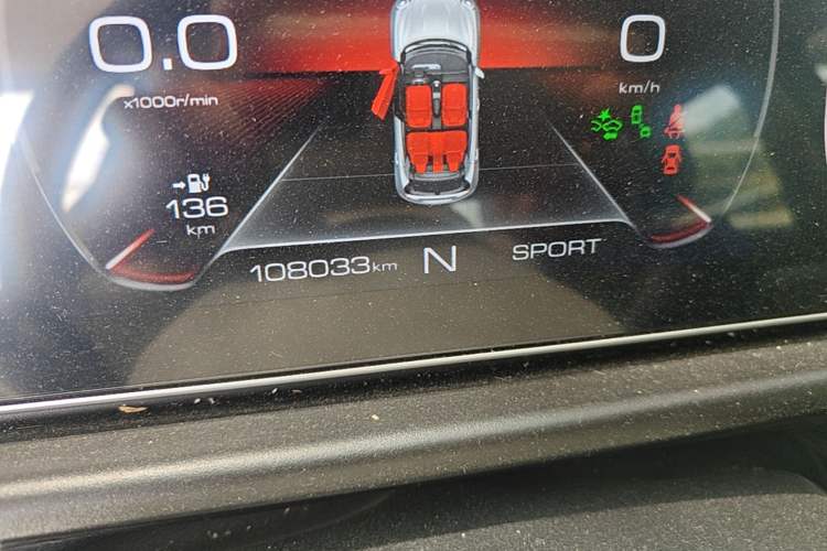 Used ORA Good Cat 2021 400km Standard Range Athena Edition Lithium-Ion Battery Odometer Close Up