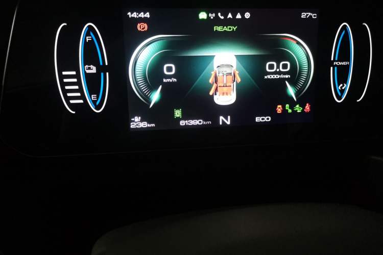 Used ORA Good Cat 2021 500km Long-Range Poseidon Edition Lithium-Ion Battery Odometer Close Up