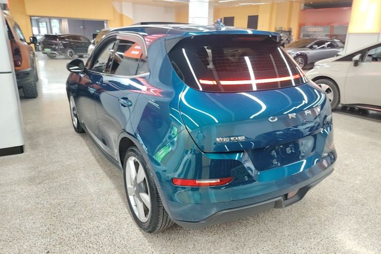 Used ORA Good Cat 2021 500km Long-Range Poseidon Edition Lithium-Ion Battery Rear Left 45 Deg
