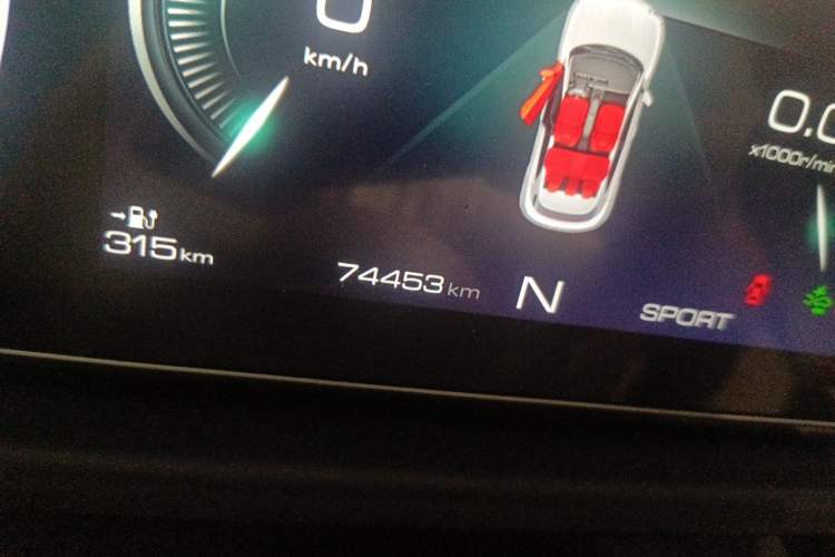 Used ORA Good Cat 2021 400km Standard Range Athena Edition Lithium-Ion Battery Odometer Close Up