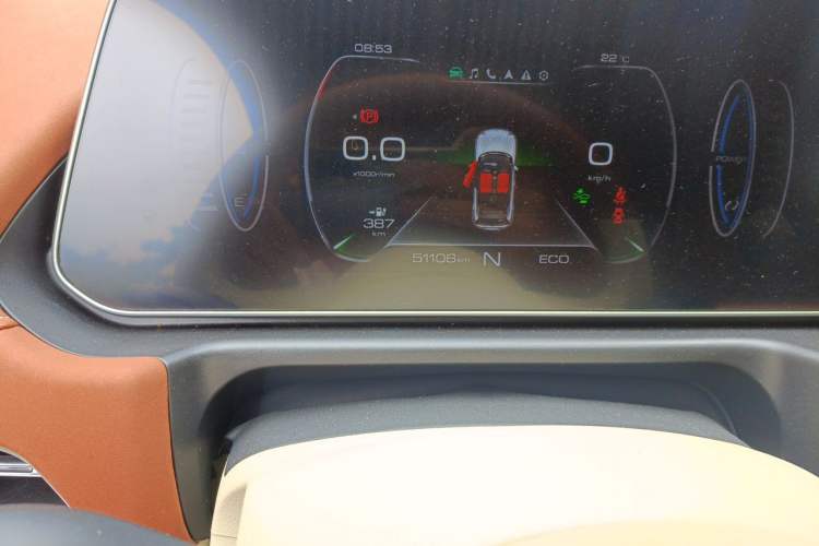 Used ORA Good Cat 2021 400km Standard Range Venus Edition Lithium Iron Phosphate Odometer Close Up