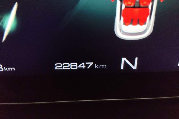 Used ORA Good Cat 2021 500km Long-Range Poseidon Edition Lithium-Ion Battery Odometer Close Up