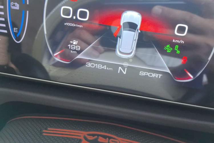 Used ORA Good Cat 2021 400km Standard Range Athena Edition Lithium-Ion Battery Odometer Close Up
