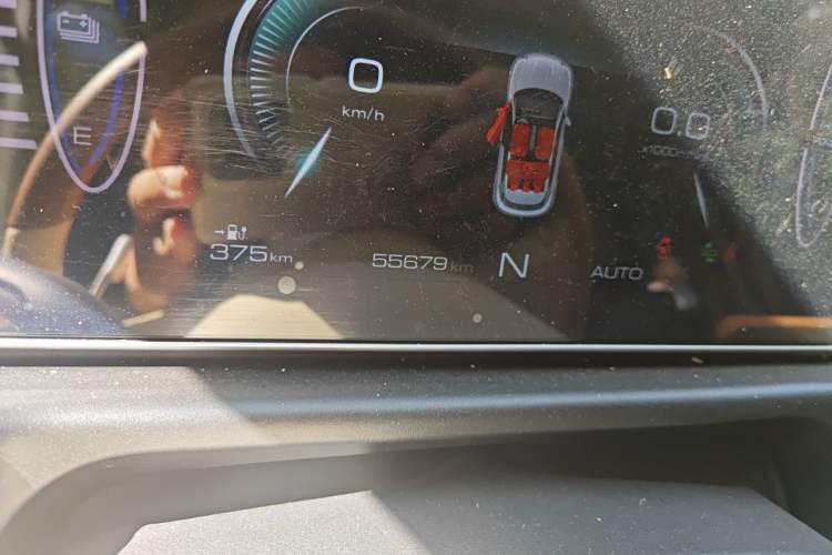 Used ORA Good Cat 2021 400km Standard Range Athena Edition Lithium Iron Phosphate Odometer Close Up