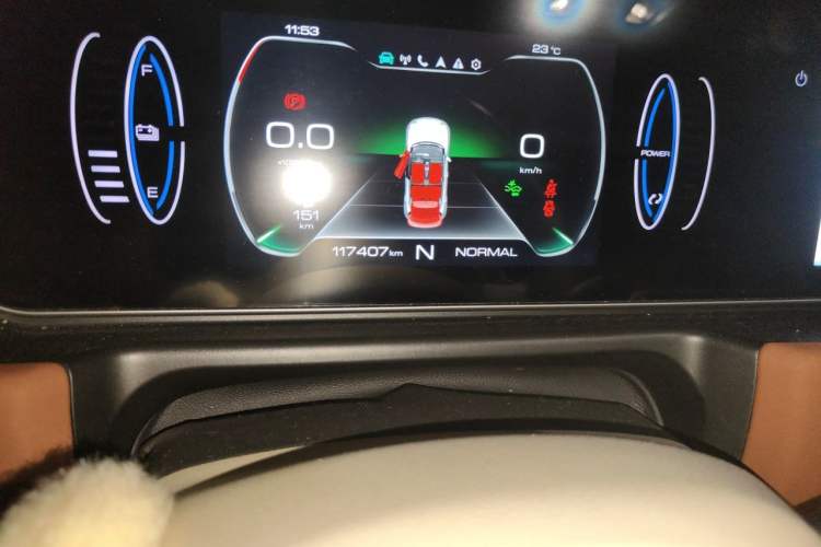 Used ORA Good Cat 2021 400km Standard Range Athena Edition Lithium-Ion Battery Odometer Close Up