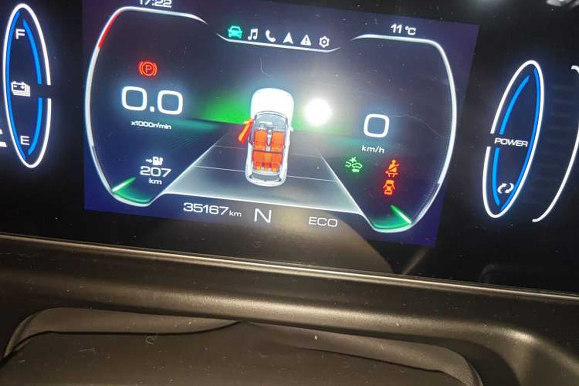 Used ORA Good Cat 2021 500km Long-Range Poseidon Edition Lithium-Ion Battery Odometer Close Up