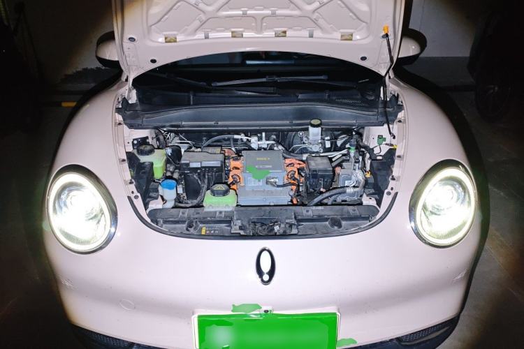 Used ORA Good Cat 2022 Morandi Edition 400km Standard Range Luxury Version Lithium Iron Phosphate Engine Bay