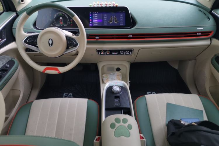 Used ORA Good Cat 2022 Morandi Edition 400km Standard Range Premium Version Lithium-Ion Battery Center Console
