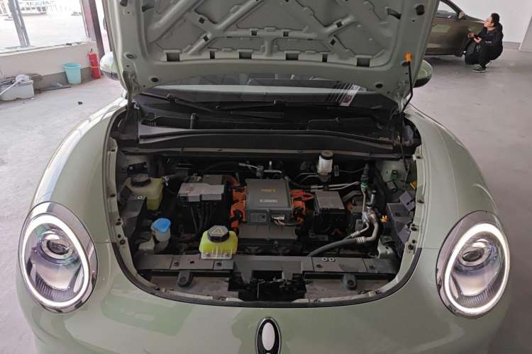 Used ORA Good Cat 2022 Morandi Edition 400km Standard Range Premium Version Lithium-Ion Battery Engine Bay