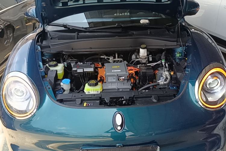 Used ORA Good Cat 2022 Morandi Edition 400km Standard Range Luxury Version Lithium-Ion Battery Engine Bay