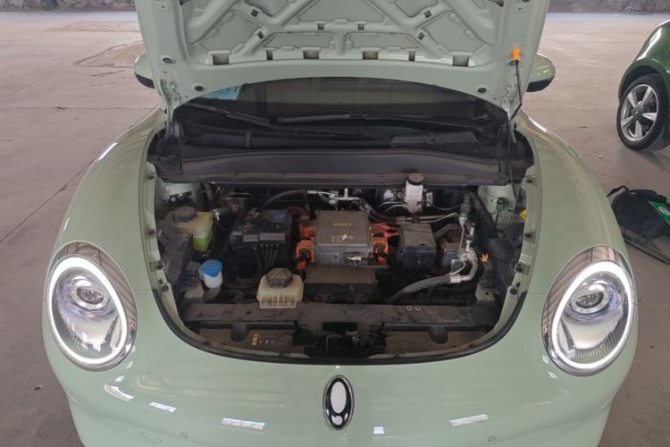 Used ORA Good Cat 2022 Morandi Edition 400km Standard Range Luxury Version Lithium-Ion Battery Engine Bay