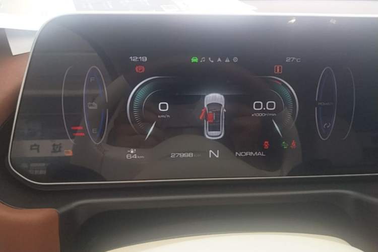 Used ORA Good Cat 2022 Morandi Edition 400km Standard Range Premium Version Lithium-Ion Battery Instrument Cluster