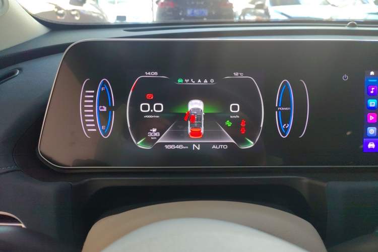 Used ORA Good Cat 2022 Morandi Edition 400km Standard Range Luxury Version Lithium Iron Phosphate Instrument Cluster