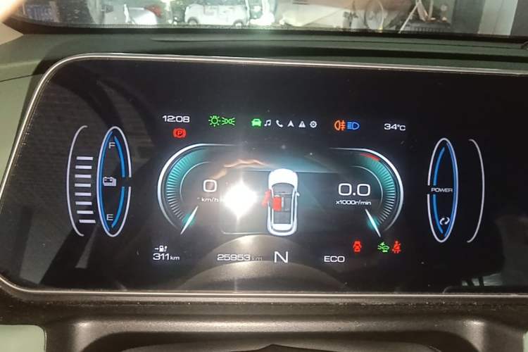 Used ORA Good Cat 2022 Morandi Edition 400km Standard Range Luxury Version Lithium Iron Phosphate Instrument Cluster