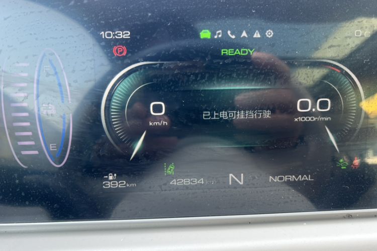 Used ORA Good Cat 2022 Morandi Edition 400km Standard Range Premium Version Lithium-Ion Battery Odometer Close Up