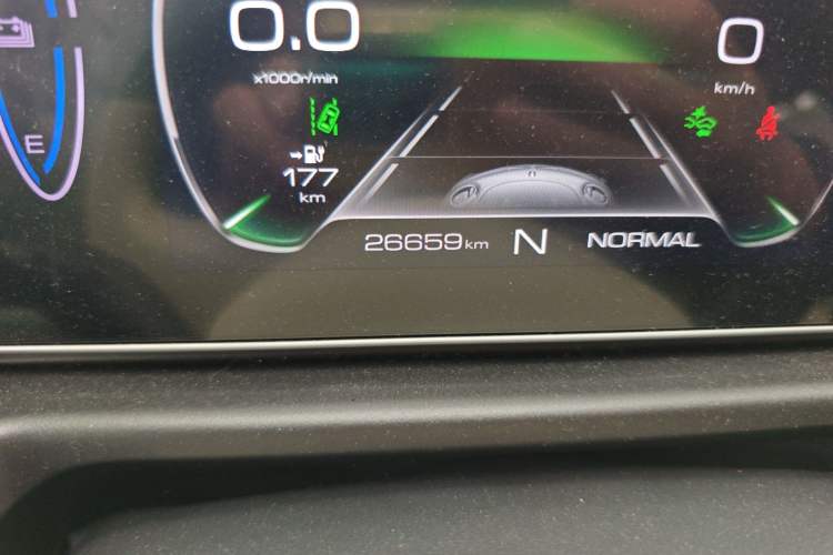 Used ORA Good Cat 2022 Morandi Edition 400km Standard Range Luxury Version Lithium Iron Phosphate Odometer Close Up