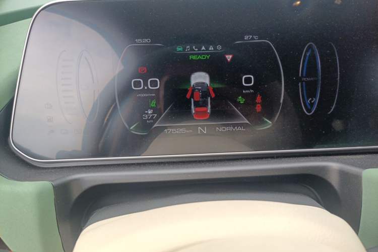 Used ORA Good Cat 2022 Morandi Edition 400km Standard Range Luxury Version Lithium Iron Phosphate Odometer Close Up