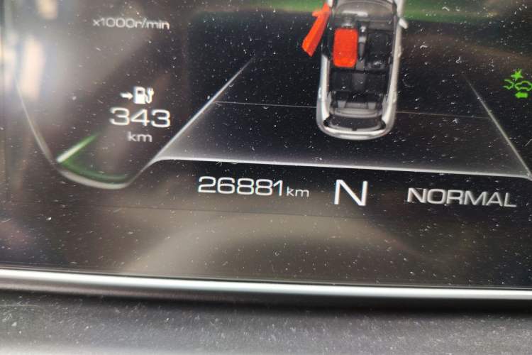 Used ORA Good Cat 2022 Morandi Edition 400km Standard Range Premium Version Lithium Iron Phosphate Odometer Close Up