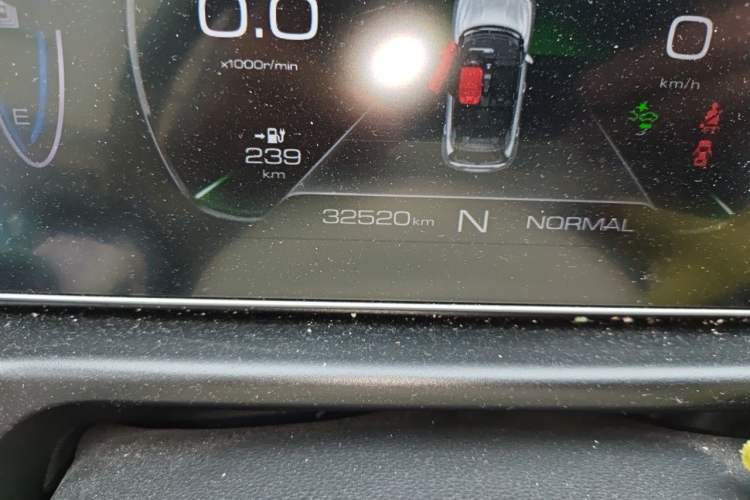 Used ORA Good Cat 2022 Morandi Edition 400km Standard Range Two-Week Young Enjoyment Version Lithium Iron Phosphate Odometer Close Up