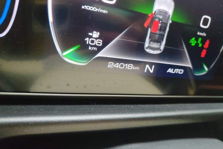 Used ORA Good Cat 2022 Morandi Edition 400km Standard Range Premium Version Lithium-Ion Battery Odometer Close Up