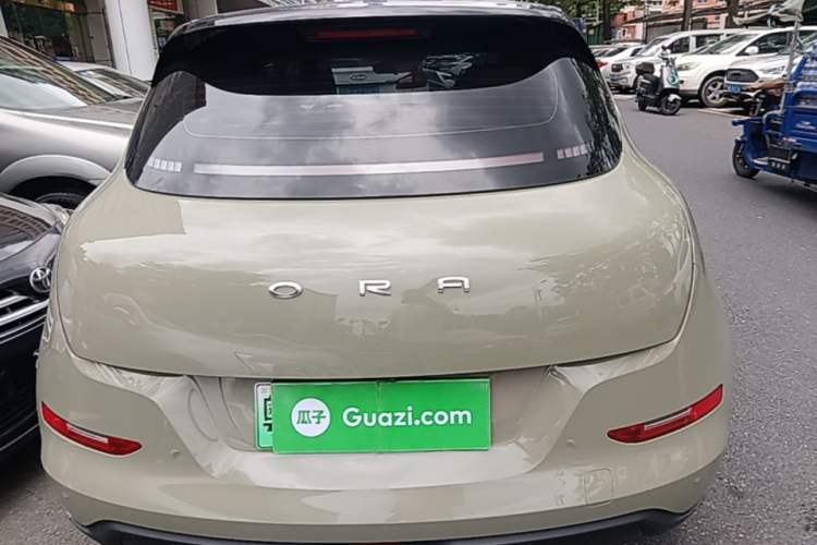 Used ORA Good Cat 2022 Morandi Edition 400km Standard Range Two-Week Young Enjoyment Version Lithium Iron Phosphate Rear