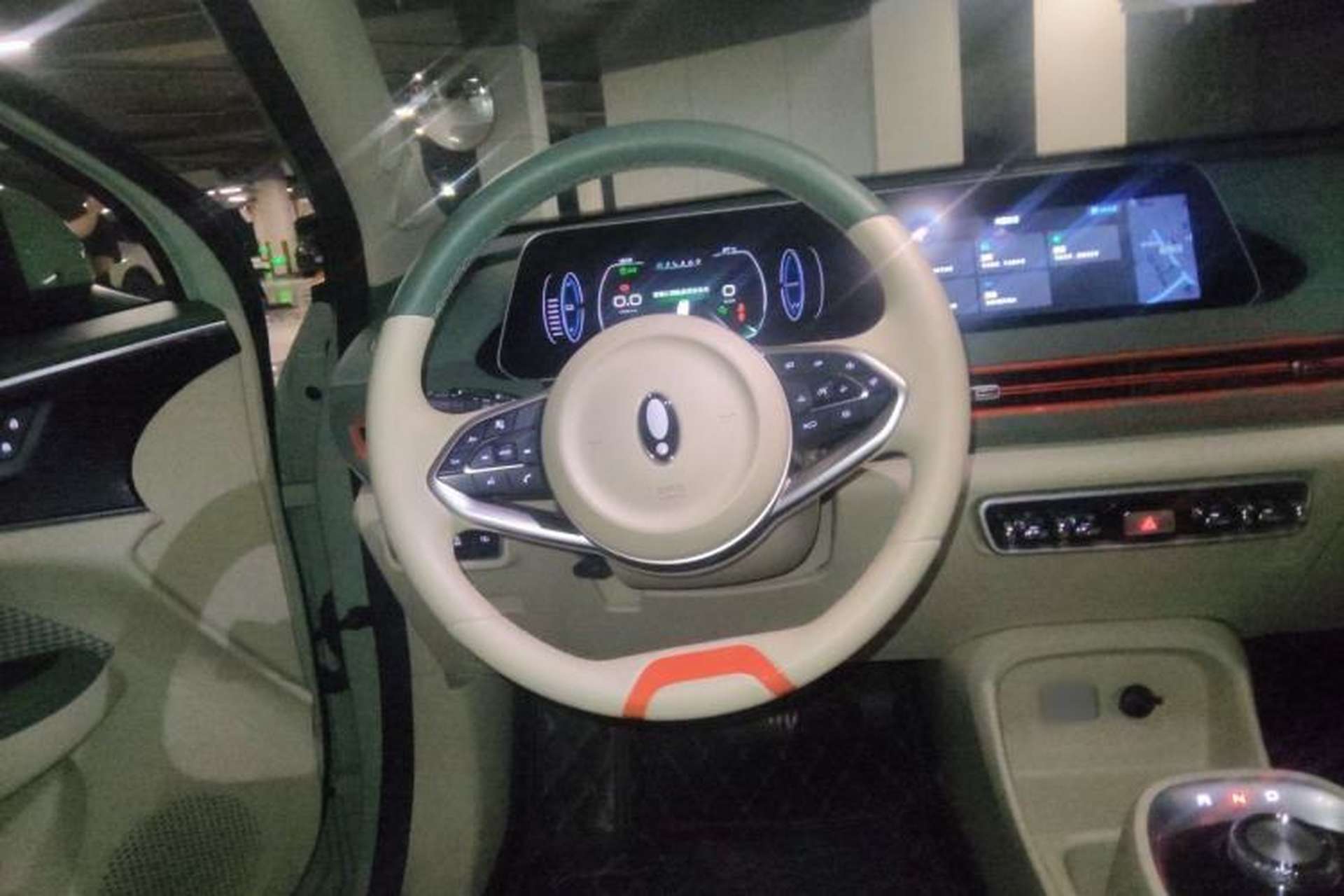 Used ORA Good Cat 2022 Morandi Edition 400km Standard Range Luxury Version Lithium Iron Phosphate Steering Wheel