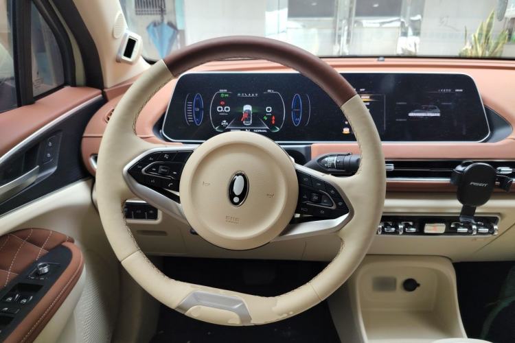 Used ORA Good Cat 2022 Morandi Edition 400km Standard Range Premium Version Lithium Iron Phosphate Steering Wheel