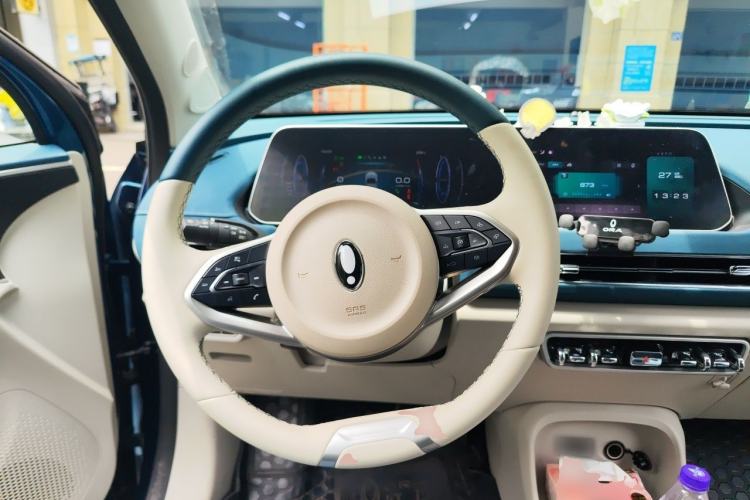 Used ORA Good Cat 2022 Morandi Edition 400km Standard Range Luxury Version Lithium-Ion Battery Steering Wheel