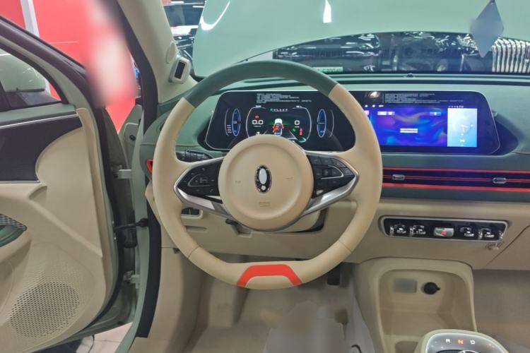Used ORA Good Cat 2022 Morandi Edition 400km Standard Range Premium Version Lithium-Ion Battery Steering Wheel