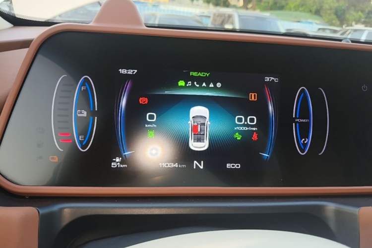 Used ORA Good Cat 2022 Morandi Edition 400km Standard Range Premium Version Lithium-Ion Battery Instrument Cluster