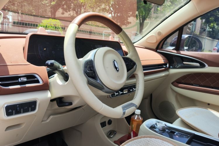 Used ORA Good Cat 2022 Morandi Edition 400km Standard Range Premium Version Lithium-Ion Battery Interior 9