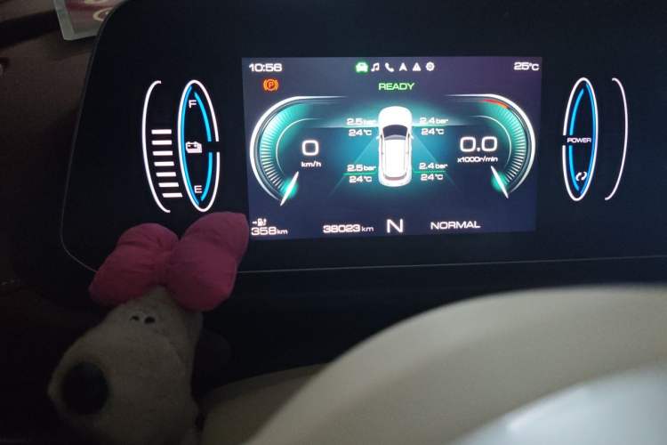 Used ORA Good Cat 2022 Morandi Edition 500 km Long Range Luxury Version Lithium Ternary Odometer Close Up