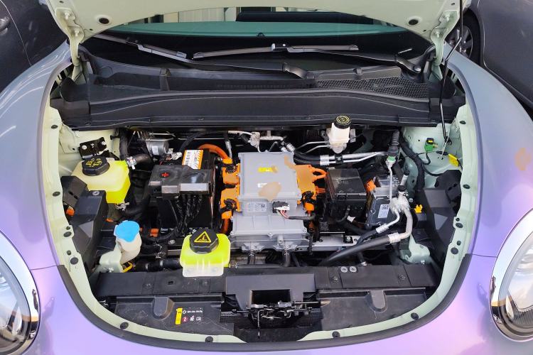 Used ORA Good Cat 2022 Morandi Edition 400km Standard Range Premium Version Lithium Iron Phosphate Engine Bay