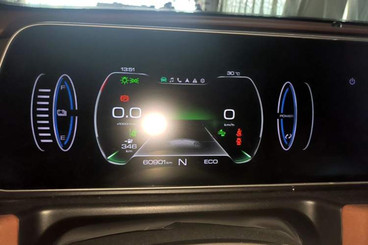 Used ORA Good Cat 2022 Morandi Edition 400km Standard Range Luxury Version Lithium Iron Phosphate Instrument Cluster