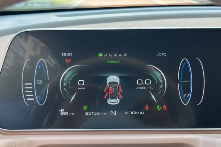 Used ORA Good Cat 2022 Morandi Edition 400km Standard Range Luxury Version Lithium Iron Phosphate Odometer Close Up
