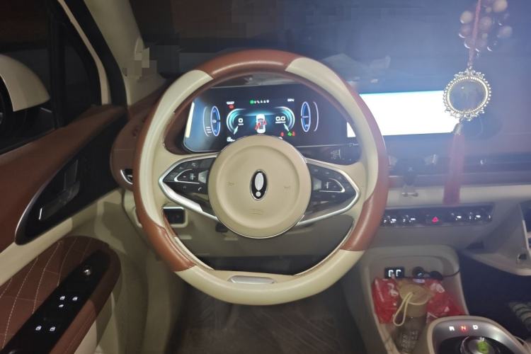 Used ORA Good Cat 2022 Morandi Edition 400km Standard Range Luxury Version Lithium-Ion Battery Steering Wheel