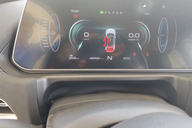 Used ORA Good Cat 2022 400km Standard Range Luxury Version Lithium Iron Phosphate Odometer Close Up