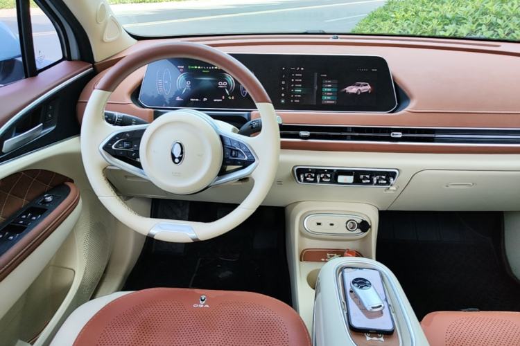 Used ORA Good Cat 2023 401 km Standard Range Luxury Version Lithium Iron Phosphate Center Console