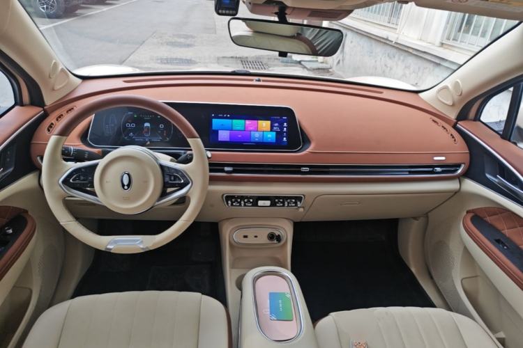 Used ORA Good Cat 2023 401 km Standard Range Luxury Version Lithium Iron Phosphate Center Console