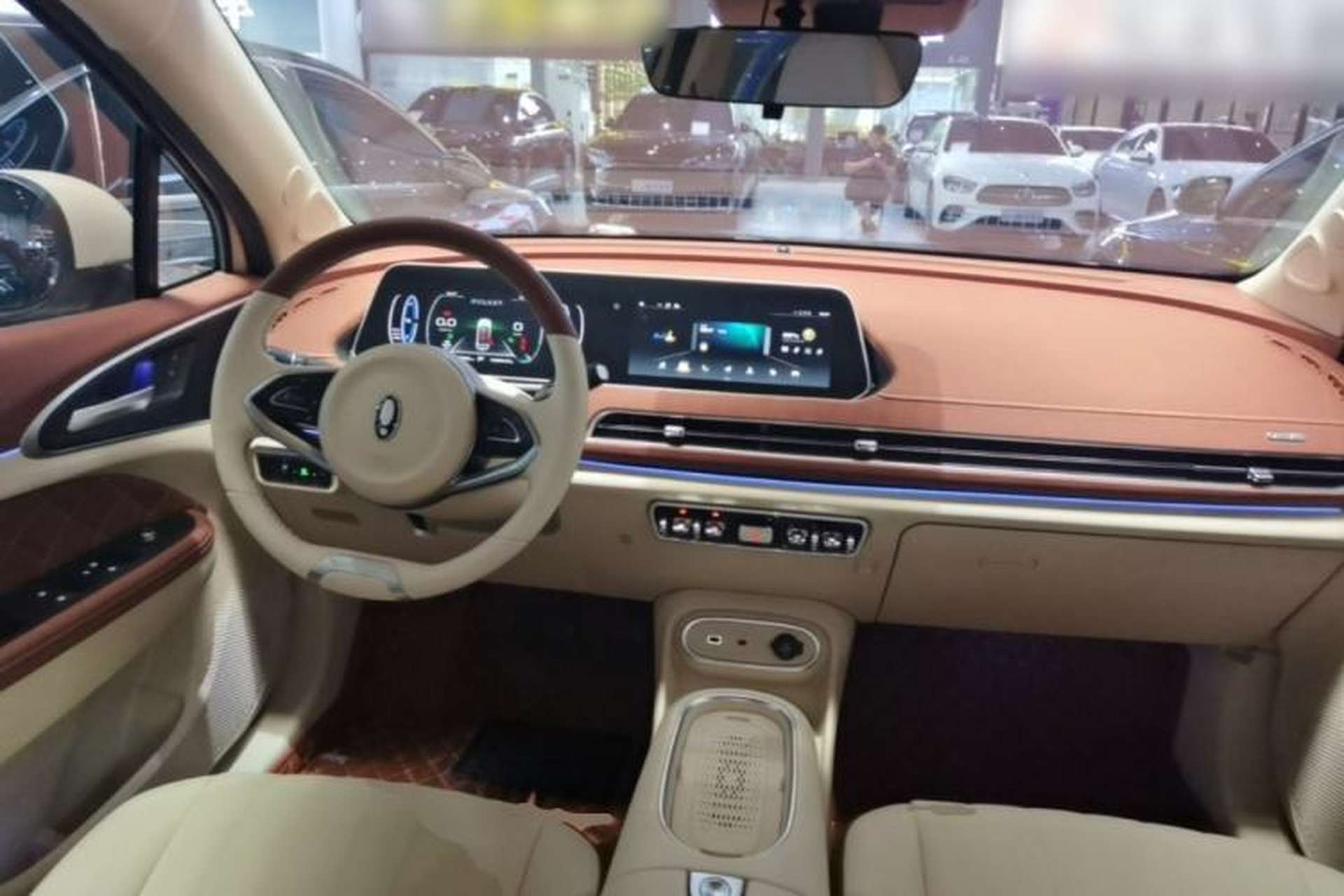 Used ORA Good Cat 2023 401 km Standard Range Luxury Version Lithium Iron Phosphate Center Console