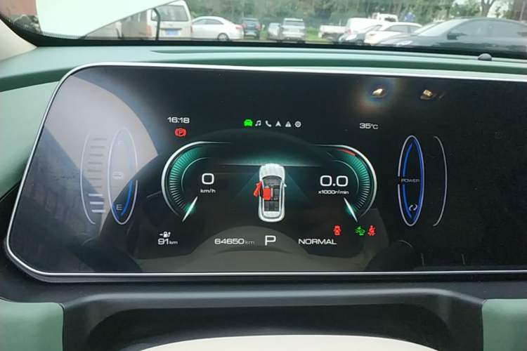 Used ORA Good Cat 2023 401 km Standard Range Luxury Version Lithium Iron Phosphate Instrument Cluster