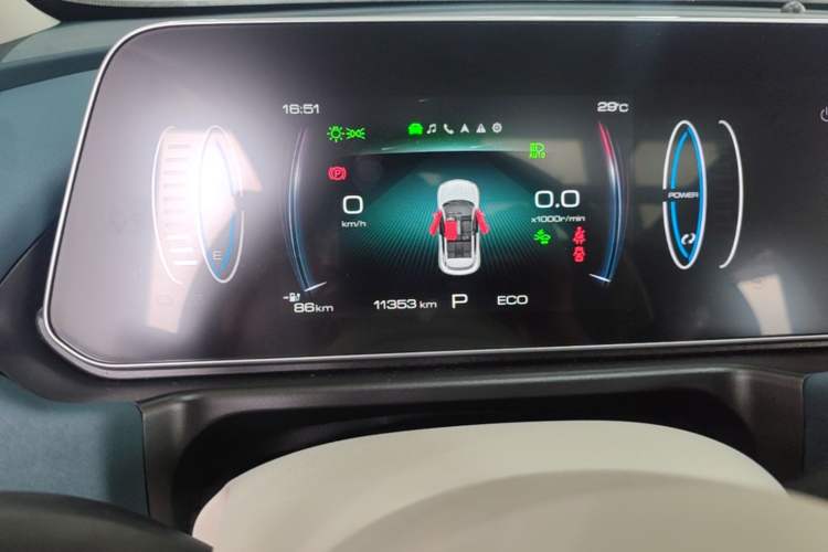 Used ORA Good Cat 2023 401 km Standard Range Prestige Version Lithium Iron Phosphate Instrument Cluster