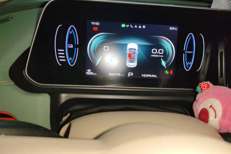 Used ORA Good Cat 2023 501 km Long-Range Luxury Version Lithium Iron Phosphate Odometer Close Up