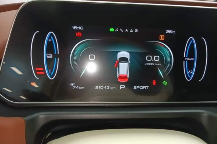 Used ORA Good Cat 2023 401 km Standard Range Prestige Version Lithium Iron Phosphate Instrument Cluster