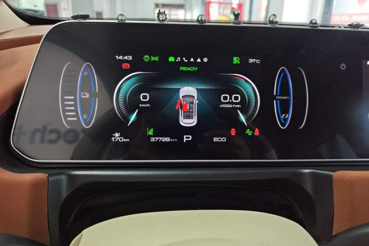 Used ORA Good Cat 2023 401 km Standard Range Prestige Version Lithium Iron Phosphate Instrument Cluster